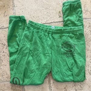 Lauren Moshi Oscar the Grouch Green Sweatpants / Joggers โ Graphic โ Cozy Fleece